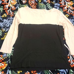 JCrew Color Block Long Sleeve Shirt